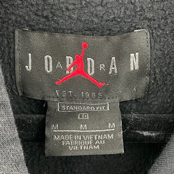 JORDAN Legacy 2 Southwestern Pullover Black Yellow Hoodie Size M - Picture 7 of 8